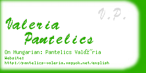 valeria pantelics business card